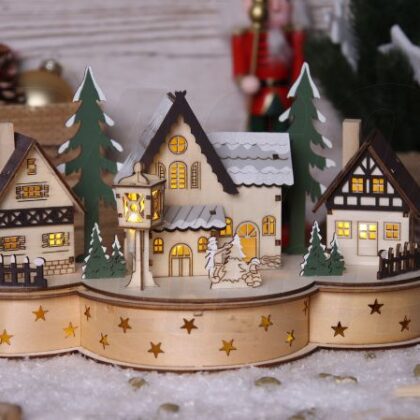 BOŽIĆNO LED SELO NA BATERIJE CHRWHVIL7WW