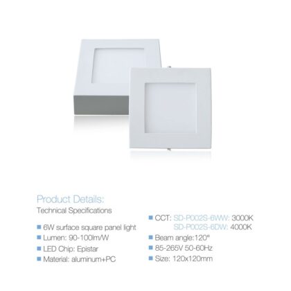 LED PANEL SD-P002S-6DW