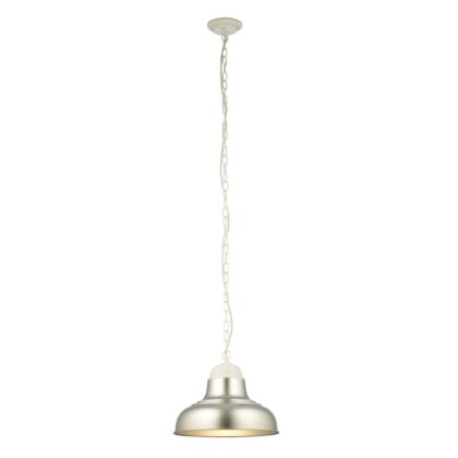 SVJETILJKA VISILICA PD323-1 WH+SILVER