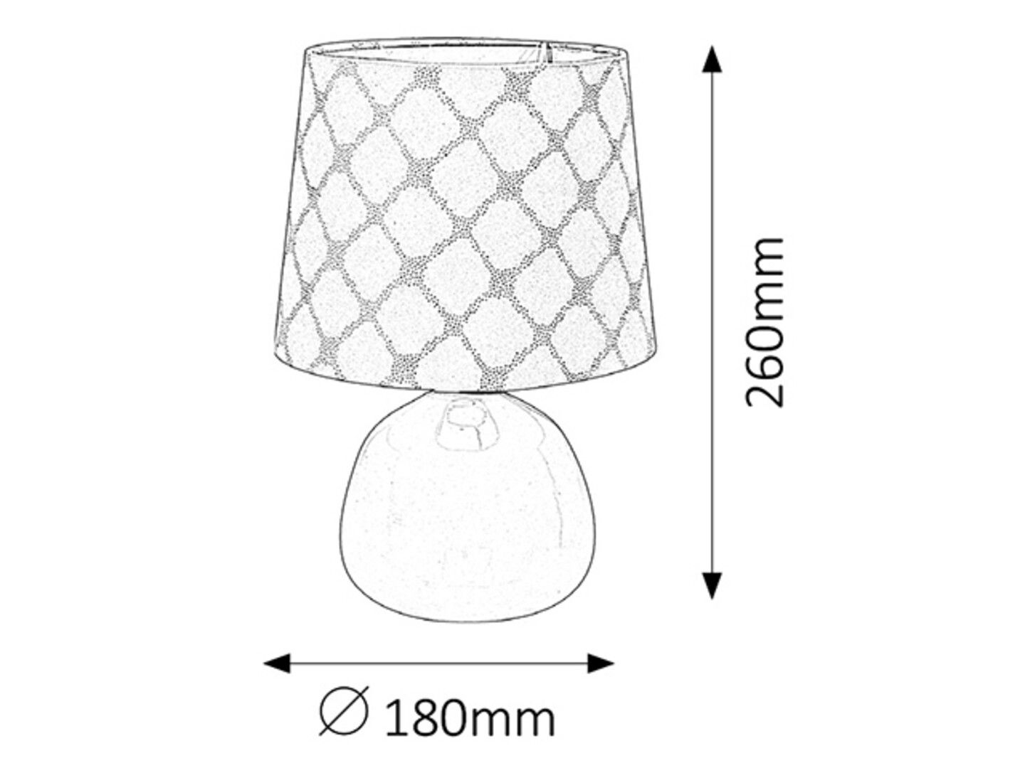 SVJETILJKA STOLNA ELLIE BEIGE 4380 - Slika 2