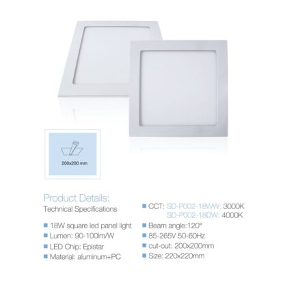 LED PANEL SD-P002-18DW